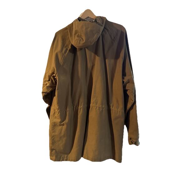 Polo Ralph Lauren Oil Cloth Hunting Shooting Rain Field Jacket Brown Size Large - Picture 2 of 13